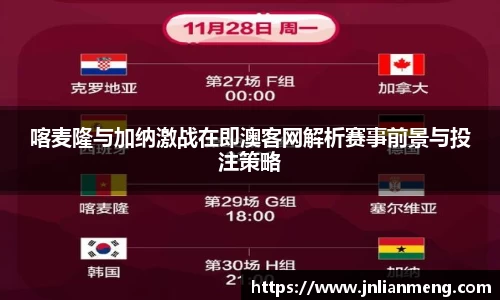 喀麦隆与加纳激战在即澳客网解析赛事前景与投注策略